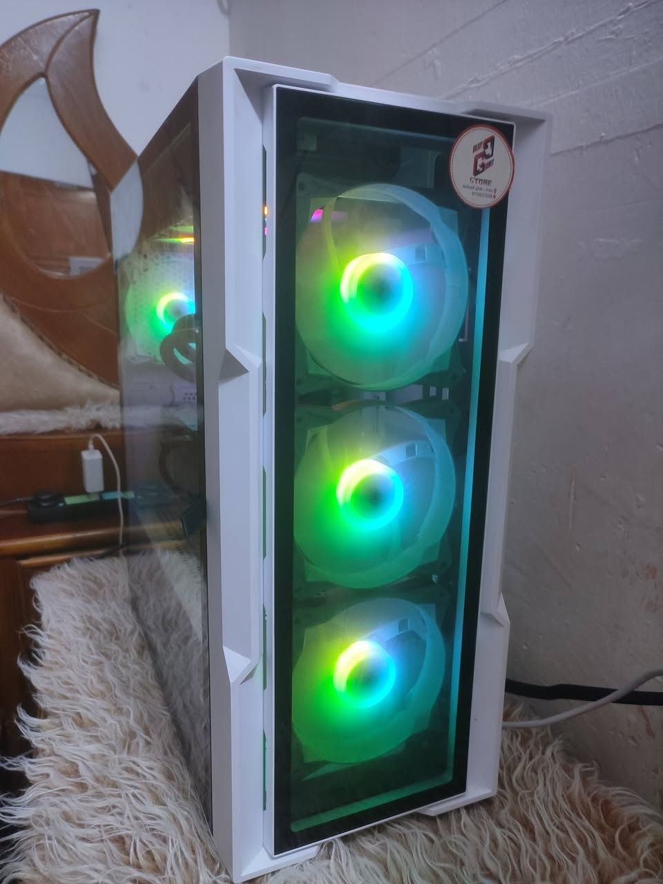 كيس فقط نضيف جدا جدا توصيل ماكو العماره المجر السعر مليون و 400 

ci5 14600k
rtx 4070 super Asus 
ram 32  3600 rpg 
ssd 1t adata nvme 
b 760 prime plus d4
Cooler 360 aigo 
 كيس 4 فان rpg شركه ماس  ***********
