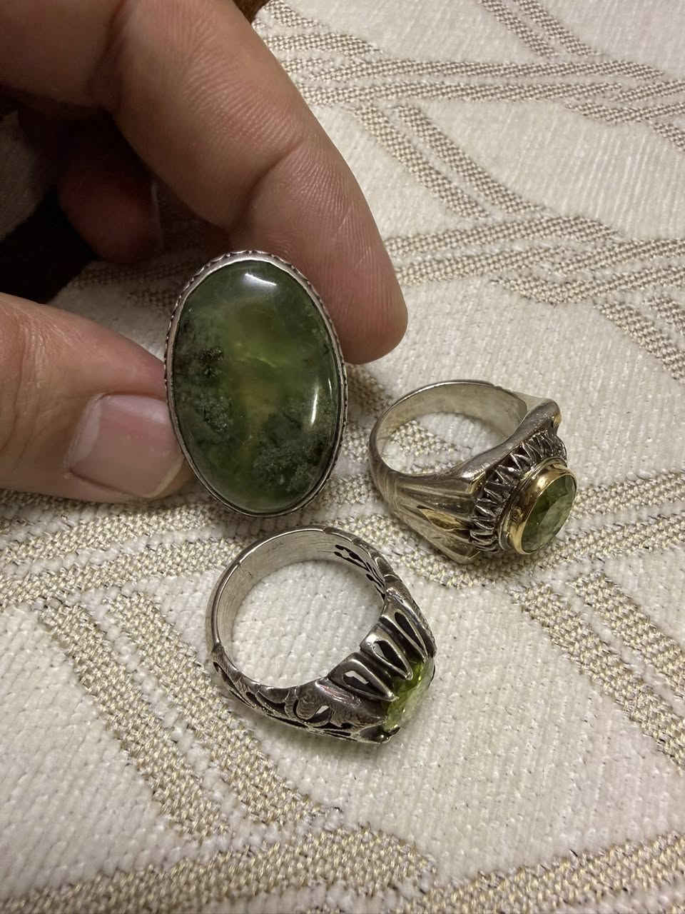 زبرجد افريقي صياغات ثقيلة عراقية مطعم ذهب وايرنية تخريم وخاتم عقيق طحلبي خشن صياغة ثقيلة *********** واتساب
