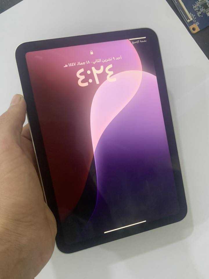 ايباد مني 6 ذاكره 64 ايباد خير من الله فقط طبع ب شاشه خفيف السعر 325 بغداد  ***********
