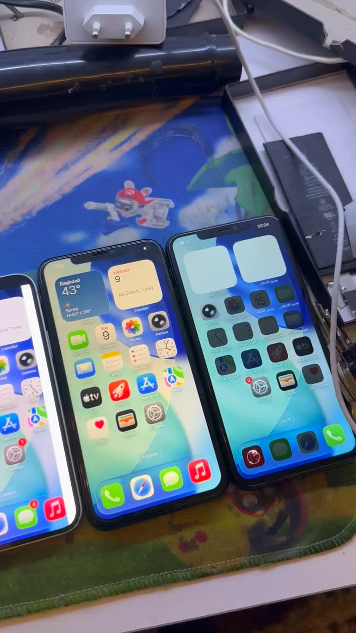 ‏للبيع جميع الأجهزة
‏￼ ‏ال iPhone X عادي بس بي كسر ‏موجود بالفيديو يعني جهاز كبس ما مفتوح
‏الثاني iPhone 11 عادي بي عيب بس باتري و ضهر
‏ال iPhone 12 عادي بس بي هذا خط بل شاش و شاش شركه 
‏ال iPhone 11 Pro شاشة مبدل فقط 64
‏11 Pro ماكس هم شاشة مبدل فقط 256
طبعا الي مو شاري لحد يدخل  تحياتي الجميع


**إذا كنت صاحب هذا الإعلان وتريد حذفه لأي سبب، رجاءا أرسل رسالة إلى الدعم الفني**