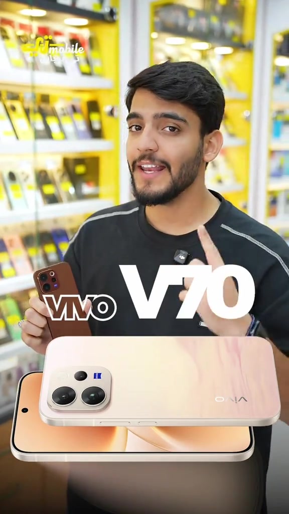 ⁨	✨ vivo V70… هاتف يجمع بين الأناقة والقوة في كل تفصيل. 📱 استمتع بتجربة استخدام استثنائية مع: 📸 كاميرات ZEISS الاحترافية بدقة 50MP. 🔋 بطارية ضخمة 6500mAh مع شحن فائق السرعة 90W. ✨ شاشة AMOLED بدقة 1.5K ومعدل تحديث 120Hz لتجربة مشاهدة غاية في السلاسة. 🔥 أداء قوي، تصميم أنيق، وتجربة تصوير تستحق التجربة. خدمات تي موبايل 📱  ⚜️ تقسيط مريح عبر كي كارد  ⚜️ توصيل سريع وآمن لجميع المحافظات 📍 المنصور – 14 رمضان – قرب مطعم الساعة 📞 للاستفسار: المبيعات: *********** التقسيط: *********** الصيانة: *********** تابعونا وشوفوا كل جديد 👇 🔹 منصة جني https://app.gini.iq/deeplink/tmobile 🔹 منصة مسواك https://miswag.com/merchant/t-mobile 📱 الأجهزة المستخدمة https://t.me/tmobilecenter1 🎵 تيك توك https://www.tiktok.com/‪@t_mobilecenter‬⁩
