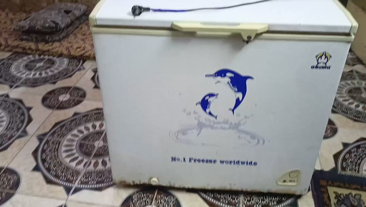 مجمدة من شركة (ألما)
مثل ما موضح بالفيديو التجميد ما شاء الله حييل زين 
و شغاله تجي تفحص وشوف على عينك 
السعر ١٢٠ وبيها مجال 
التواصل على الخاص 
او الاتصال بالرقم 
***********
المكان:هيت حي الخضر قرب منتزه حي الخضر(الجبل)
