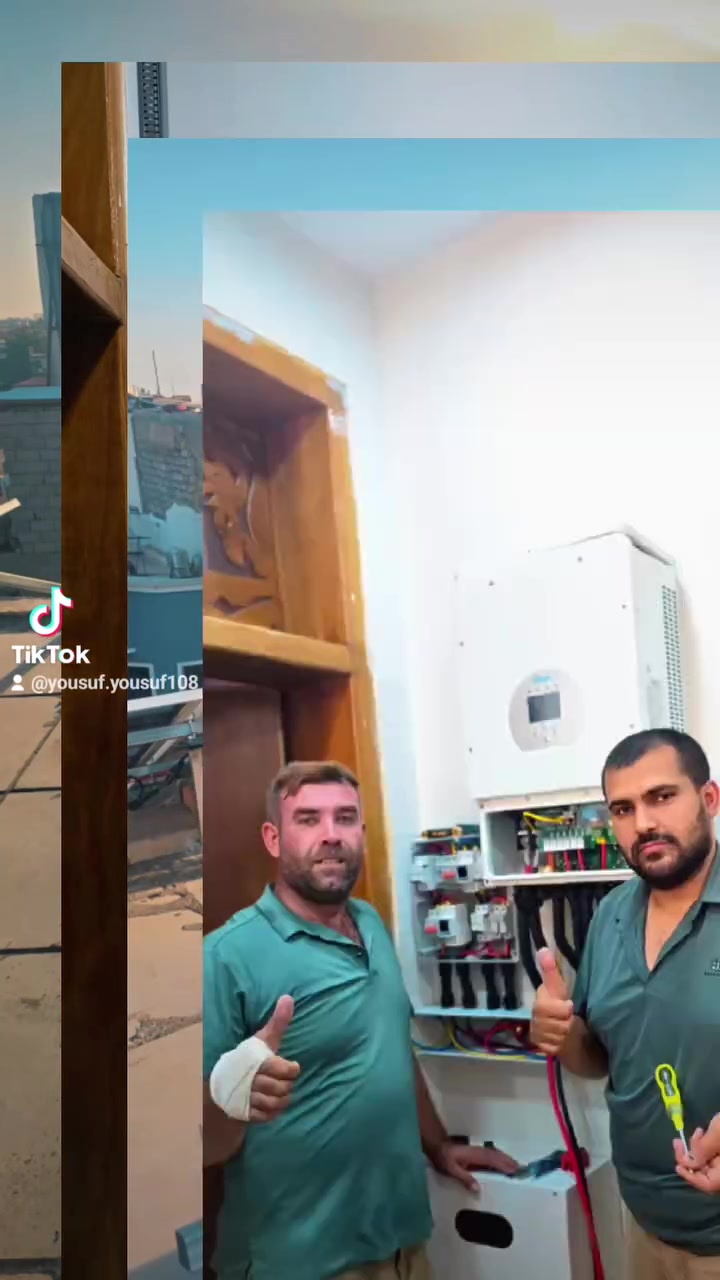 اليوم تم بحمد الله تنصيب منظومات طاقة شمسية من قبل كوادرنا في ديالى بعقوبه
.... 
قدرة المنظومة:
🔹32أمبير نهاري في الظروف القياسية.
32أمبير ليلي.

مكونات المنظومة:
1. البطاريات:ليثيوم عدد2. 16Kw من شركه داينس
🔹 ضمان استبدال 5سنوات صيانة
2. الألواح الشمسية:
🔹 ألواح لونجي645واط.
🔹 عدد الألواح=21ألواح.ذات وجهين وذات كفاءة عاليه 
🔹 ضمان 15 سنة، وعمر افتراضي يصل إلى 40 سنة.

3. الإنفرتر:
🔹 إنفيرتر بحجم12 ديا
🔹 ضمان لمدة 5سنة

4. هيكل الألواح:

🔹 مصنوع من الحديد المغلون المقاوم للصدأ لضمان المتانة.

التشغيل والصيانة 🛠️

🔹 المنظومة تعمل 24 ساعة يوميًا مدى الحياة دون مصاريف إضافية.
🔹 الصيانة الوحيدة المطلوبة هي غسل الألواح الشمسية بالماء كل بضعة أسابيع.

الضمان شامل لجميع مكونات المنظومة

🔹 م

📞 للاستفسار أو الاتصال: م يوسف ***********
