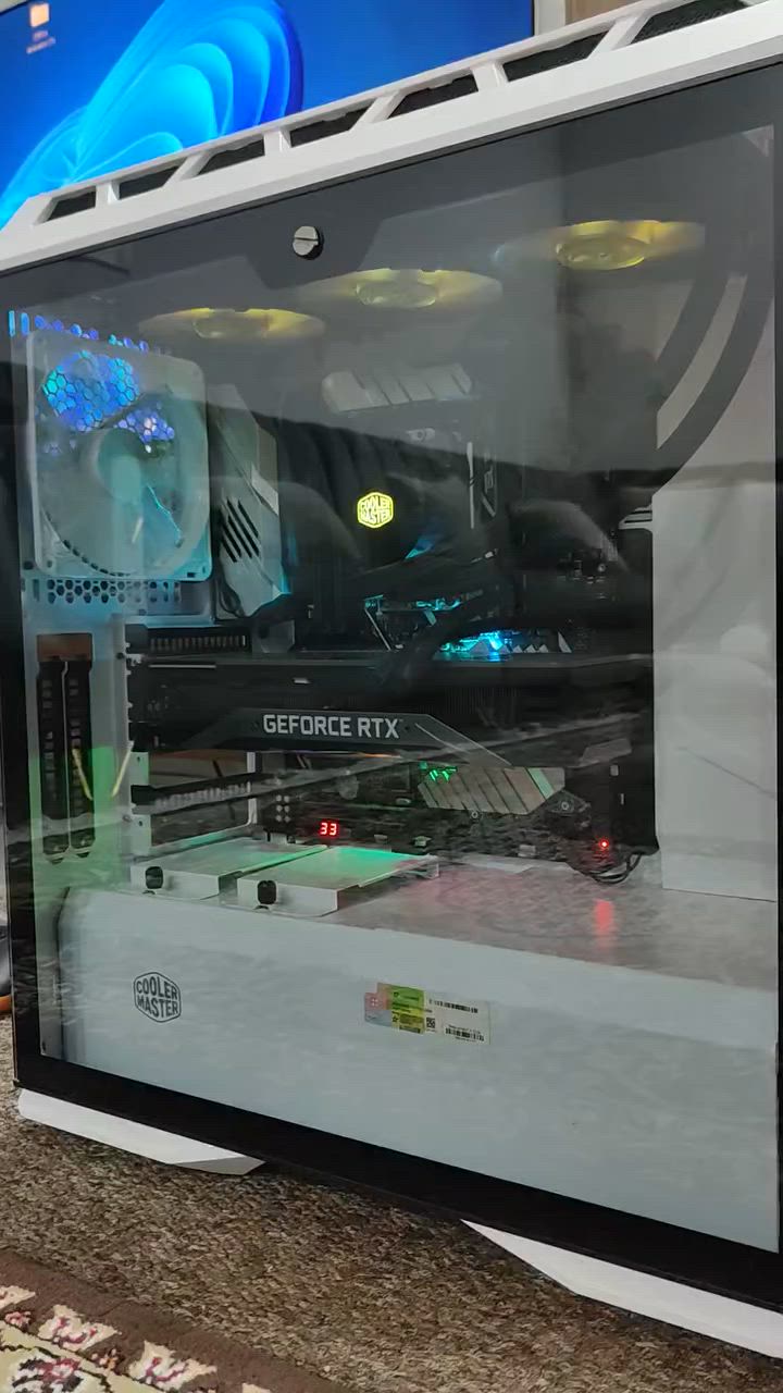 AMD Ryzen Threadripper 2970WX
24 cores . 48 threads . 4.2GHz.      250 Wat

Board. Asus PRIME X399-A
• CPUAMD Socket TR4 for AMD Ryzen™ Threadripper™ Processors  * Refer 
•  CPU support list
• ChipsetAMD X399
• MemoryAMD Ryzen™ Threadripper™ Processors
• 
• Graphic.
• Gainward GeForce RTX™ 3080 Ti Phoenix

.RAM 64 GB
.Storage 1TB Samsung 980

.Cooler Master MasterCase H500 ARGB - PC Body with Dual 200mm Fans for High Airflow Volume, Mesh and Transparent Front Chassis Panels, Flexible ATX

.Cooler Master. water cooler 3 fan
Psu w850 evga rgb.
 >980$


**إذا كنت صاحب هذا الإعلان وتريد حذفه لأي سبب، رجاءا أرسل رسالة إلى الدعم الفني**