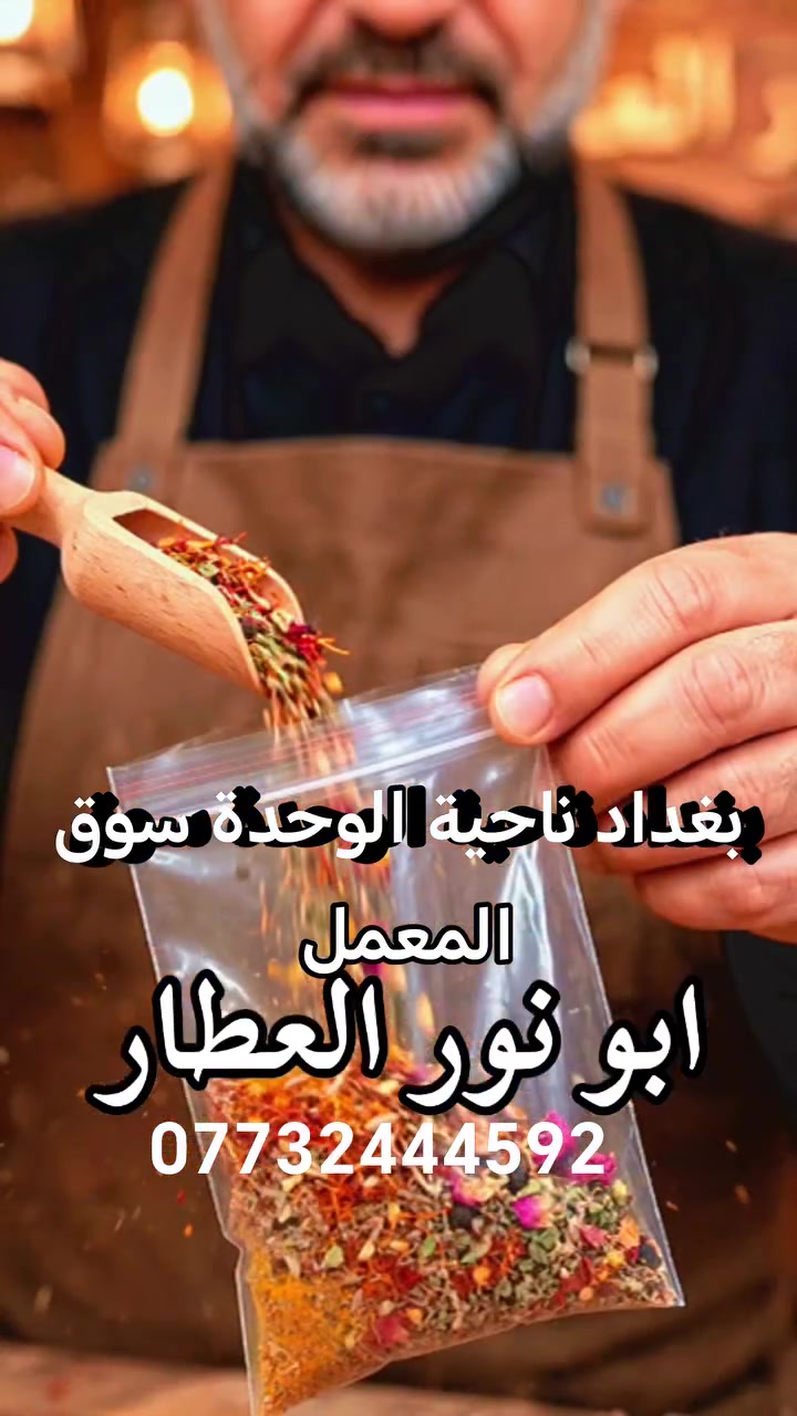 ابو نور العطار بغداد ناحية الوحدة سوق المعمل 
***********
