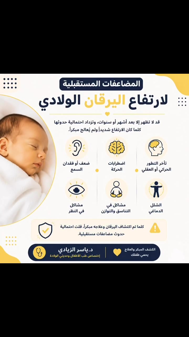 اليرقان الولادي 

د.ياسر الزيادي
إختصاص طب الأطفال / عضو الجمعية العراقية لطب الاطفال
شهادة البورد العربي (الدكتوراه) في طب الأطفال والخدج وحديثي الولادة 
بغداد/ رحمانية الشعلة/ مقابل عمارة الوليد/ قرب صيدلية الوسام
(من عمر يوم الى عمر ١٥ سنة)
📞 ***********

#اليرقان_الولادي 
#طب_الاطفال_وحديثي_الولادة
#دياسر_الزيادي
