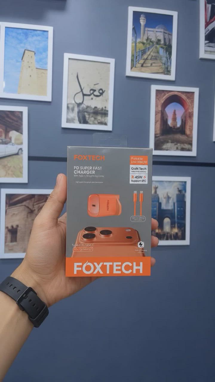 العلامة التجارية: FOXTECH
النوع: PD Super Fast Charger
الموديل: FT-CH13
القدرة: 45 واط (45W)
التقنية: GaN Tech (شحن أسرع وكفاءة أعلى مع حرارة أقل)
يدعم: Samsung Super Fast Charging (SFC)
المنفذ: USB Type-C
الكابل: Type-C إلى Type-C
الحجم: خفيف وصغير وسهل الحمل
ميزات الحماية: حماية من ارتفاع الحرارة أثناء الشحن


**إذا كنت صاحب هذا الإعلان وتريد حذفه لأي سبب، رجاءا أرسل رسالة إلى الدعم الفني**