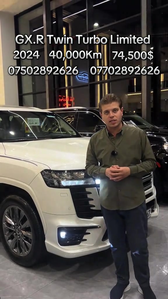 #iran #iraq #toyota #landcruiser #erbil      2024   GX.R Tuwin Turbo Limited     40,000Km    74,500$       ***********     ***********
