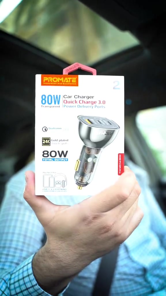 TransDrive-80W شاحن سيارة فعّال ومدمج بتصميم شفاف TransDrive-80W يوفر شحن سريع بقوة 80 واط مع منافذ USB-C توفر شحن 30 واط  و20  واط للأجهزة اللوحية والهواتف الذكية، بالإضافة إلى منفذ شحن سريع 30 واط السعر 35.000 ضمان سنتين للطلب يرجى مراسلة الصفحة  او مراجعة احد فروعنا  الفرع الاول / بغداد شارع الربيعي مجاور الكوخ (الطابق الثاني)  *********** ☎️  الفرع الثاني / بغداد المنصور شارع مول بابلون قرب الأقواس  *********** ☎️ البيع جملة ومفرد  خدمة التوصيل متوفرة لجميع محافظات العراق
