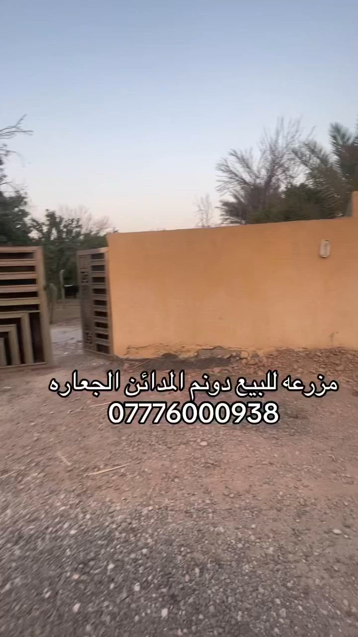 يالله مزرعه للبيع دونم واجه 32 والباقي نزال في المدائن الجعاره تبعد كيلو عن شارع العام المدائن مجهزه بالكامل للستفسار اكثر خاص او واتساب ***********  #بغداد #المدائن #مزرعه #للبيع #دونم #المدائن_سلمان_باك #اكسبلور
