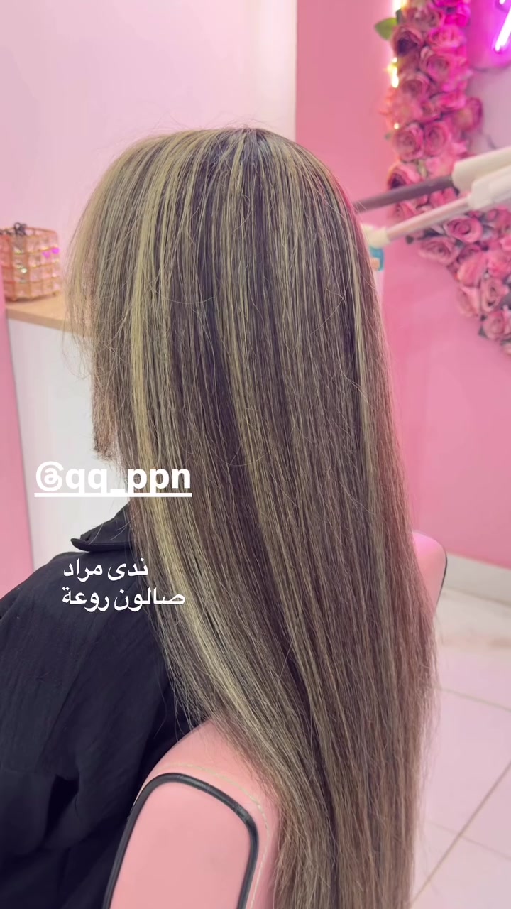 الخصل بالحقيقة أحلى دائماً الكاميرا تظلم
ندى مراد 
صالون روعة 
العروبة مقابل حلويات المصطفى 
للحجز ***********
