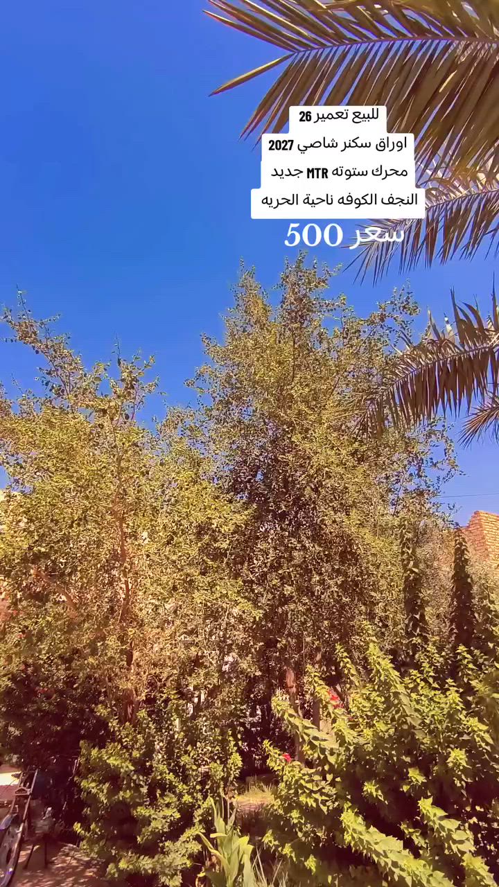 للبيع مكاني النجف الكوفه ناحية الحريه ***********
