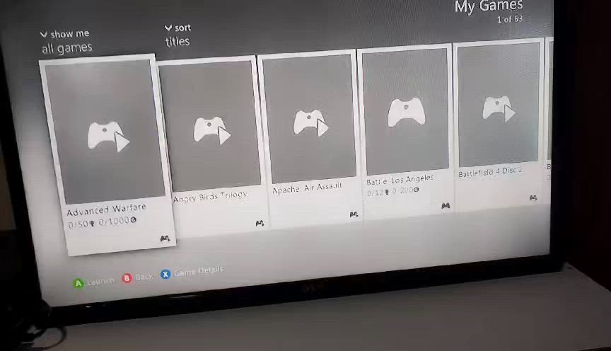 سلام عليكم 
اكس بوكس 360سلم
للبيع(يحتوي على63لعبه كما واضح في الفيديو) 
جديد ويا اثنين جوستك 
السعر: 110بي مجال
العنوان: موصل شقق الخضراء مقابيل جامع المهاجرين 
التواصل خاص على هاذا الحساب او عبرا التلكرام على هاذا الرقم: ***********
