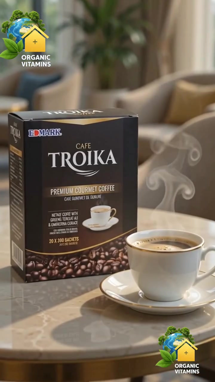 #قهوة #ترويكا #Troika #الماليزية 

ثلاثية القوة والتحمل والنشاط للرجال والرياضيين.
تُعرف قهوة ترويكا من شركة إدمارك الماليزية بأنها "قهوة النخبة" المصممة خصيصاً لتعزيز الحيوية المستدامة، الأداء البدني المتفوق، والصحة العامة.
تم تركيبها بعناية فائقة لتجمع بين متعة المذاق الفاخر والفوائد العلاجية والبدنية العالية، وهي خالية تماماً من السكر المضاف لتناسب أصحاب الأسلوب الصحي.

#السر_العلمي_في_تركيبتها_الثلاثية:
تستمد ترويكا قوتها من اندماج ثلاثة من أقوى العناصر الطبيعية في الطب الحيوي:
♦#تونكات_علي (#Tongkat_Ali) : 
العشب الماليزي الشهير عالمياً بدعم مستويات هرمون التستوستيرون الحر، وتعزيز الطاقة الذكورية.

♦#الجنسينغ_الكوري_الأحمر (#Ginseng) :
ملك الأعشاب المجددة للطاقة، وهو "مكيف طبيعي" يساعد الجسم على مقاومة الإجهاد، ويحفز إنتاج أكسيد النيتريك لتوسيع الأوعية الدموية وتحسين تدفق الدم.

♦#الفطر_الريشي / #الجانوديرما (#Ganoderma) :
يُعرف بـ "فطر الخلود"، يعمل على طرد السموم، تعزيز المناعة، وزيادة قدرة خلايا الدم على حمل الأكسجين.

.
#الفوائد

#اولاً :
#للطاقة_والقدرة_الجنــســيــة :

♦#تحفيز_هرمون_الذكورة_طبيعياً :
يعمل عشب "التونغكات علي" على دعم إنتاج التستوستيرون، مما يعيد الشباب، الحيوية، والرغبة.

♦#تدفق_دموي_قوي_ومستدام :
بفضل الجنسينغ الأحمر، يتم تحسين الدورة الدموية الطرفية، مما يضمن كفاءة الأداء وضخ الدم بشكل طبيعي وآمن.

♦#محاربة_الخمول_والإجهاد :
يعالج المزيج أعراض التعب المزمن وضغوط العمل، مما يمنح طاقة متجددة تدوم طوال اليوم دون هبوط مفاجئ.

.
#ثانياً: 
#للرياضيين_وبناء_الأجسام:

♦#بديل_صحي_لمشروبات_الطاقة :
تمنحك طاقة متفجرة وتركيزاً ذهنياً عالياً (Pre-workout) دون المكونات الكيميائية الضارة أو خفقان القلب.

♦#زيادة_وقت_التحمل_وعمق_التنفس :
الفطر الريشي يزيد من كفاءة امتصاص الجسم للأكسجين، مما يؤخر إجهاد العضلات وظهور حمض اللاكتيك (المسبب للشد العضلي).

♦#تسريع_الاستشفاء_العضلي :
بفضل مضادات الأكسدة القوية، تساعد القهوة على ترميم العضلات وتقليل الآلام بعد التمارين الشاقة.

.
#طريقة_الاستخدام_المثالية:

#تجهيز_الكوب :
أفرغ كيس واحد من قهوة ترويكا في كوبك المفضل.

#إضافة_الماء :
صُب حوالي 150 مل من الماء الساخن (يُفضل ألا يكون مغلياً لدرجة الفوران لضمان الحفاظ على الخصائص العلاجية للأعشاب).

#التحريك_والاستمتاع :
حرّك المزيج جيداً. القهوة تتميز بقوام كريمي رائع ومذاق متزن دون الحاجة لإضافة سكر أو حليب.

.

#نصائح_إضافية:

#للرياضيين:
يُنصح بشرب الكوب قبل التمرين بـ 30 إلى 45 دقيقة للحصول على أعلى مستويات الأداء والتحمل.

#للطاقة_اليومية_المستدامة :
كيس واحد في الصباح أو فترة العصر كفيل بضبط نشاطك الهرموني والبدني طوال اليوم.

منتجاتنا عضوية وطبيعية 100%
خالية من المواد الكيميائية الضارة 
خالية من المواد الحافظة أو اي اضافات
تعتبر مكملات غذائية وليست عقاقير طبية
آمنة للأطفال وللحامل والمرضع

صنع في #ماليزيا 

لطلب المنتج راسل الصفحة أو عن طريق #الواتساب
 ***********
