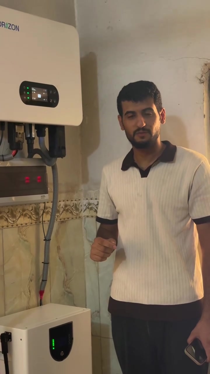 🔋تم تنصيب منضومه طاقه شمسية 20Aنهاري 16Aليلي

📌انفيرتر هورايزن 8كيلو هايبرد ضمان 10 سنوات 
📌بطاريه شيساج 16كيلو ضمان 5 سنوات 
📌الواح لونجي x10(650w)عدد 10

***********
🔋متوفر اقساط لحاملي ماستر كارد الرافدين 🔋
