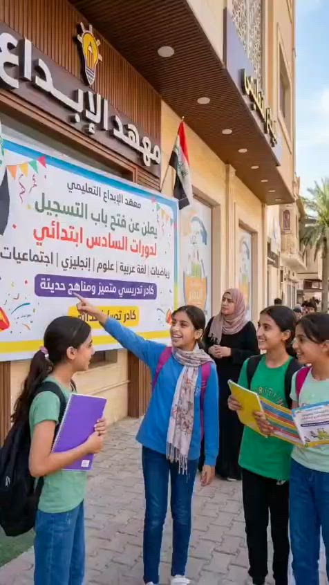 سجل الان في دورات التقوية للسادس ابتدائي 
 في معهد الإبداع بيئة مناسبة 
وشرح مبسط، تدريب على الأسئلة الوزارية، ومتابعة مستمرة حتى مستوى الطالب يصير أقوى بكل المواد
ومراجعات مركزة 
إذا تريد ابنك يدخل الامتحان بثقة وبدون خوف، هسه وقت التسجيل 
فـ احجز مقعد الان 

📍 العنوان: بغداد – الراشدية – 7 نيسان
📞 رقم الإدارة: ***********

المقاعد محدودة والتسجيل مستمر لفترة قصيرة
سجل هسه وخلي التفوق يكون هدفك من اليوم
