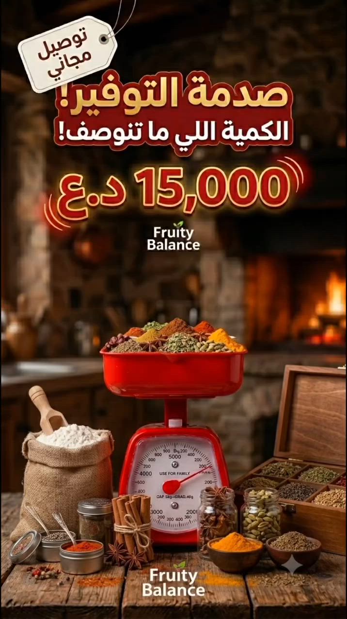 "الطبخ الذيذ يبدأ من الوزن الدقيق. اضبط مقاديرك كالمحترفين." 👌

🥄⚖️ ميزان مطبخ ميكانيكي عملي بوعاء علوي لوزن المكونات بدقة 🍳

• سعة 5 كغم وتدرج 40 غرام
• وعاء بلاستيكي قابل للإزالة 🥣
• يعمل بدون كهرباء ⚡️❌

مطبخ مرتب ووزن دقيق بسهولة! 💪✨

يغنيك عن الميزان الالكتروني و دوخت البطاريات 

🔥بسعر بلاش البلاش والجوده مضمونه من المضمون 
ضمان استبدال مابعد البيع مجانا 

⚡ 15 الف فقط توصيل #مجاني لكل المحافظات 🚀

⬇️ اطلب هسه قبل نفاذ الكمية 👍


**إذا كنت صاحب هذا الإعلان وتريد حذفه لأي سبب، رجاءا أرسل رسالة إلى الدعم الفني**