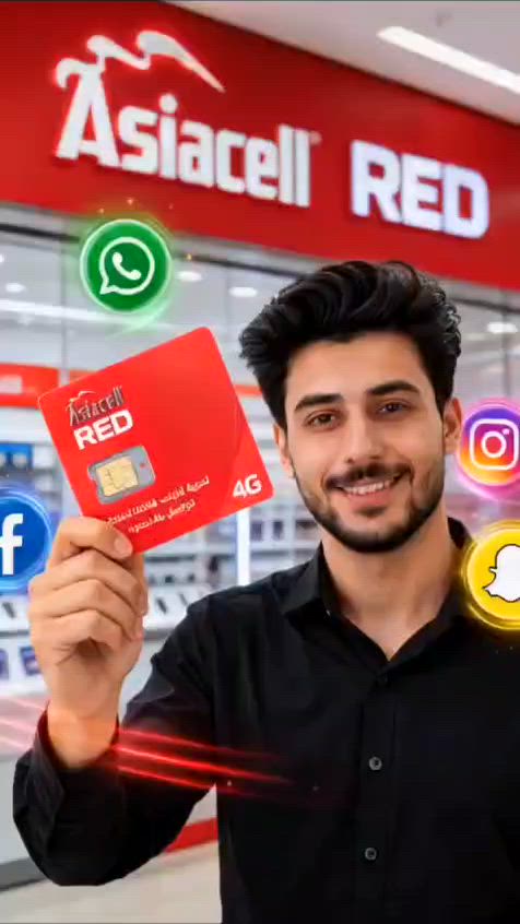 🔥 عرض آسياسيل RED المميز
📱 رصيد 45,000 دينار 🌐 إنترنت مجاني لـ 4 تطبيقات: واتساب • فيسبوك • إنستغرام • سناب شات
💰 بسعر 7,000 دينار فقط
📍 متوفر لدى الأمل للهواتف النقالة - البصرة، الهوير 
*********** رقم للاتصال
