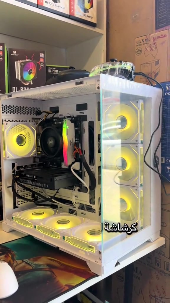 R5 5500 B450m Ram 16gb Ssd 512gb Psu 750w case herogear 7fan Rtx 5060 8gb 1,300,000 العنوان بغداد السيدية شارع المركز للتواصل: *********** *********** #pcgaming #العراق #حاسبات #تجميعات #بغداد 
