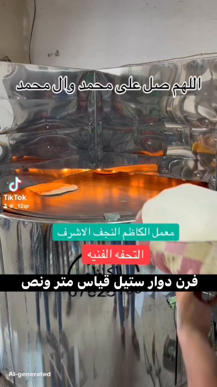 اللهم صل على محمد وال محمد 
فرن دوار قياس متر ونص ستيل تزكام 
رغم صعود اسعار المواد تخفيضات كل فرن 100الف خصم للمواكب الحسينيه  عنوانه النجف الاشرف حي الحرفين الشارع الرئيسي معمل الكاظم النجف  
للحجز والاستفسار واتساب فقط ***********اهلاً وسهلاً  بكم
