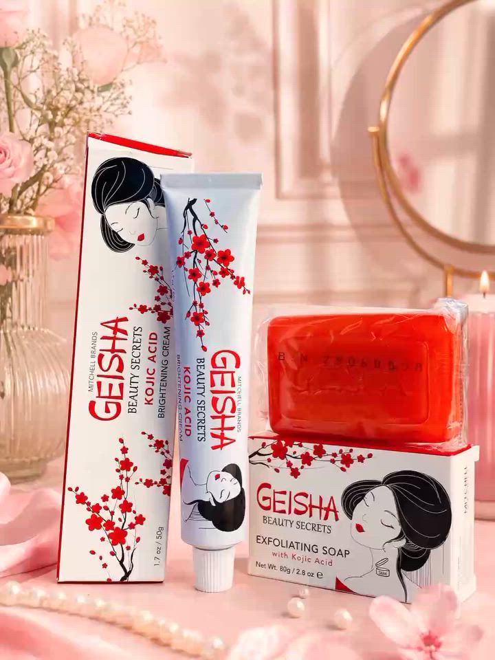 ✨ مجموعة GEISHA للعناية والتفتيح ✨🌸

دللي بشرتج بعناية متكاملة مع منتجات GEISHA Beauty Secrets 💖

🌺 كريم الكوجك أسيد
✨ يساعد على تفتيح البشرة وتوحيد اللون
✨ يمنح نعومة وإشراقة طبيعية

🧼 صابونة الكوجك أسيد المقشرة
✨ تنظف البشرة بعمق
✨ تزيل الخلايا الميتة وتمنح نضارة ولمعان

💕 خيار مثالي للعناية اليومية والحصول على بشرة أكثر إشراقًا وجمالا
#اكسبلورر  #متابعه  #مشاهدات  #العراق  #الشعب_الصيني_ماله_حل


**إذا كنت صاحب هذا الإعلان وتريد حذفه لأي سبب، رجاءا أرسل رسالة إلى الدعم الفني**