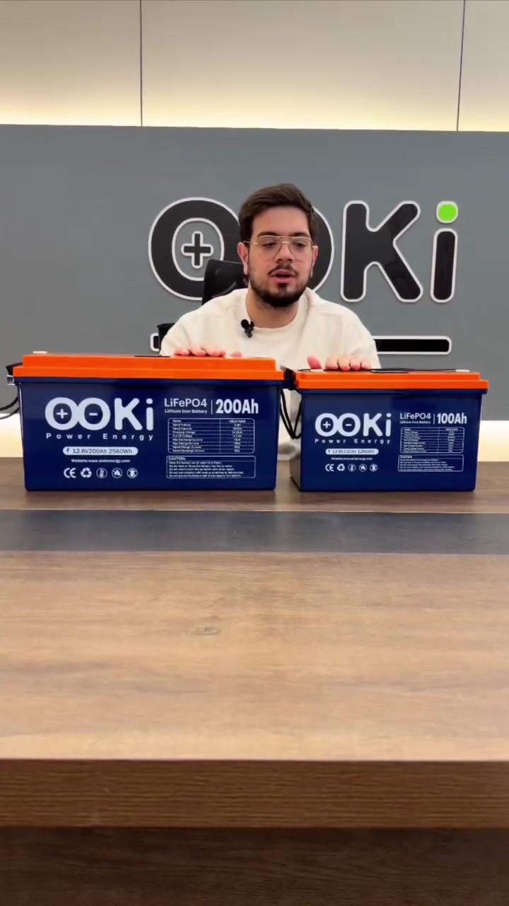 🔋OOKi 🔋 
12V 200A
12V 100A

 بطاريات ليثيوم فوسفات الحديد وباحجام مختلفة تمتاز البطارية:
⭐خلايا  كرد A 

⭐شاشة عرض المعلومات

⭐نظام تحكم بالبلوتوث 

⭐متوافقة مع جميع العلامات التجارية الموجودة في العراق

⭐ضمان 4 سنوات حقيقي.

⭐أمان عالي بطارية ليثيوم فوسفات المديد (LiFePO4) عمر افتراضي طويل وأداء مستقر.

⭐مرونة كبيرة تصميم قابل للتوسعة حتى 4 وحدة متصلة.

⭐إدارة ذكية: نظام BMS مدمج الحماية البطارية وتحسين أدائها.

الطاقة المستقبلية بين يديك الآن

للاستفسار التواصل على :
***********
***********
الرقم الصيانة :

***********

العنوان: بغداد-شارع الصناعة-قرب الجامعة التكنولوجية
