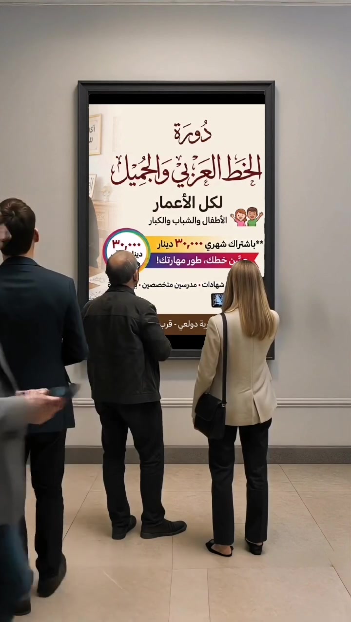 #تحسن خط
 # اللغه العربيه
 #تقويه
 #تدريب
 #تفوق
دوره تحسين الخط اللغه العربيه
بغداد حريه دولعي قرب إعداديه أمام علي للبنين اي استفسار مراسله وتس أو اتصال *********** ☺️
