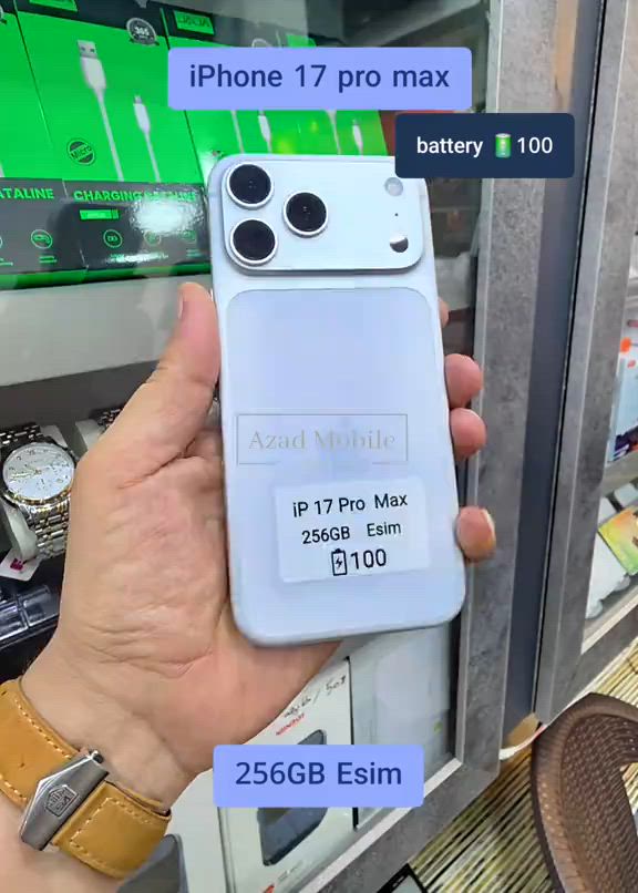 iPhone 17 pro max Esim battery 100 #4mobi #iphone17promax 


**إذا كنت صاحب هذا الإعلان وتريد حذفه لأي سبب، رجاءا أرسل رسالة إلى الدعم الفني**