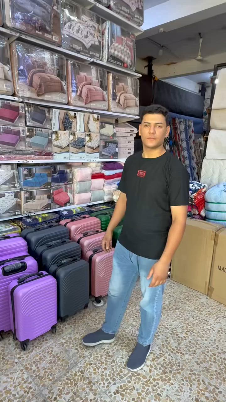 اللهم ‏صل على محمد وآل محمد

‏جديد⬅️⬅️⬅️⬅️ مفروشات الكرار 

‏ جنط سفر كامل. سيت كامل 3 قطع النوع الأصلي 

‏ قياس الجنط ￼
‏الكبيرة ‫70‏×45‬
‏الوسط ‫65‏×40‬
‏الصغيرة ‫50‏×35‬ 

‏ سيت متكامل بجميع الألوان يجي ب جروخ تتحرك بجميع الاتجاهات مع مقبض سحب ودفع مع مقبض إضافي للحمل من الأعلى ومن الوسط 

‏الألوان المتوفرة ( أسود/تركوازي/زيتوني/وردي/بنفسجي/رصاصي/نيلي)

‏سعر فقط 90,000 مع التوصيل مجاني لجميع محافظات العراق

‏الفحص قبل الدفع !!!!!

‏العنوان
‏ كربلاء/ فلكة گنطرة السلام ￼عمود 49

‏للتواصل والاستفسار ***********
